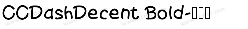 CCDashDecent Bold字体转换